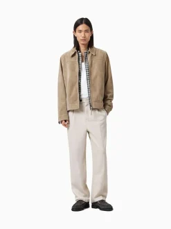 All Saints Crème - Pantalon droit AllSaints Tallis Sale