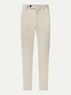 Peckham Rye Crème - Pantalons en Coton Extensible Clearance