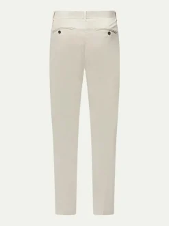 Peckham Rye Crème - Pantalons en Coton Extensible Clearance
