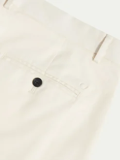 Peckham Rye Crème - Pantalons en Coton Extensible Clearance