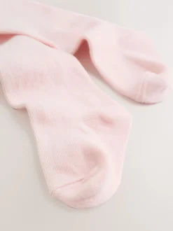 Next Crème à petites fleurs - Ensemble robe et collants en velours à manches longues bébé 2 pièces (0mois-2ans) Clearance