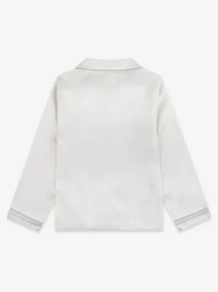 The Little Tailor Crème - Pyjama de Noël boutonné en satin pour enfant Hot