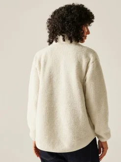 Regatta Crème - Polaire Frankie Borg à demi-fermeture éclair Sale