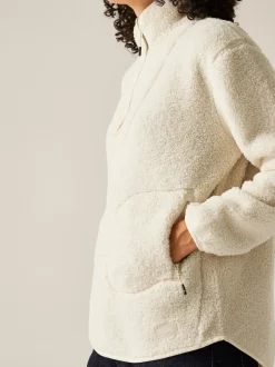 Regatta Crème - Polaire Frankie Borg à demi-fermeture éclair Sale