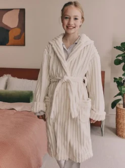 Next Crème - Robe de chambre en velours côtelé en polaire (5-16ans) Online