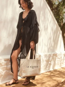 Next Crème - Sac à bandoulière en toile structurée Clearance