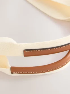 Next Crème - Sac à bandoulière en toile structurée Clearance