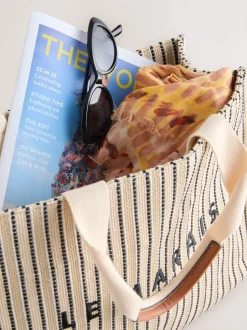 Next Crème - Sac à bandoulière en toile structurée Clearance