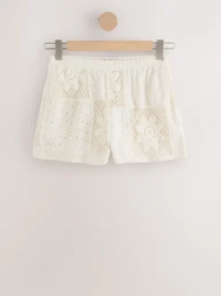 Next Crème - Short d’été au crochet