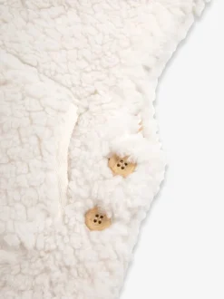 The Little Tailor Crème - Ensemble salopette et body en polaire sherpa épaisse bébé Sale