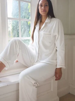 The Little Tailor Crème - Pyjama de Noël en velours doux de luxe Discount