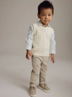 Next Crème écru - Ensemble gilet et chemises en tricot (3mths-7yrs) Hot