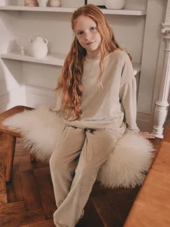 Next - Pyjama en laine polaire (9mths-16yrs) Crème côtelée Best