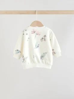 Next Crème fleuri - Ensemble Chandail et Survêtement bébé 2 Pièces (0mois-2ans)