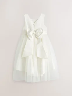 Next Crème ivoire - Robe Nœud pour Fille Fleurie (3mths-16yrs) New