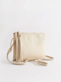 Next Crème ivoire - Sac à bandoulière en cuir Online