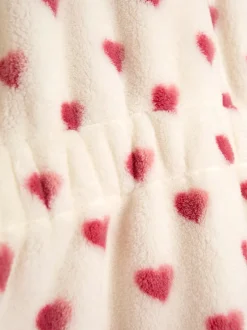 Jojo Maman Bébé - Peignoir Crème motif cœur Clearance