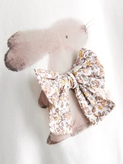 Next - Ensemble Sweat-shirt et Pantalons Amples (3mois-7ans) Crème motif lapin Outlet