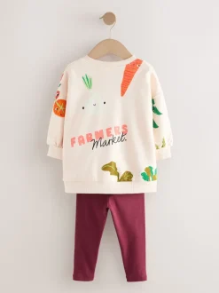 Next Crème Personnages légumes - Ensemble Sweatshirt et Leggings (3mths-7yrs) Sale