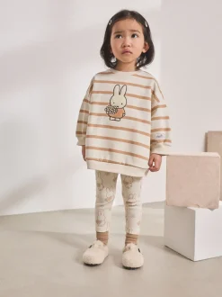 Next Crème Stripe - Ensemble Sweatshirt Miffy & Leggings (3mths-7yrs) Hot