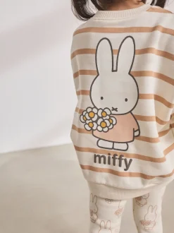 Next Crème Stripe - Ensemble Sweatshirt Miffy & Leggings (3mths-7yrs) Hot