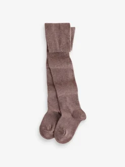 Next Crème/neutre - Lot de 3 paires de collants en coton riche New