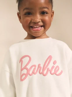 Next Crème/rose - Ensemble Barbie Sweat-shirt & Ample Survêtement (3mois-7ans) New