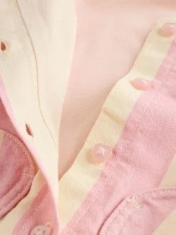 Next Crème/Rose Rayure - Ensemble Salopettes et Body BÉBÉ 2 Pieces (0mois-3ans) Discount