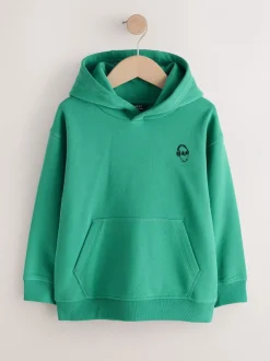 Next - Sweat-shirt à capuche Signature (3-16ans) Crâne vert milieu New