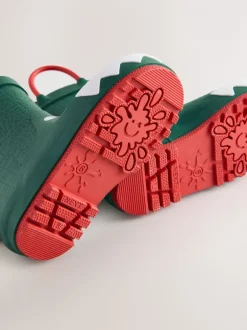 Next - Bottes de pluie à poignée Crocodile vert Discount