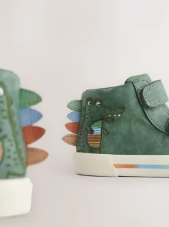 Next Crocodile vert - Bottines à fermeture scratch Clearance