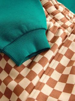 Next - Ensemble Sweatshirt et Joggers Rayure (3mths-7yrs) Croissant vert Online