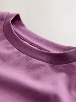 Next Croissant violet - T-shirt oversize imprimé graphique (3-16ans)