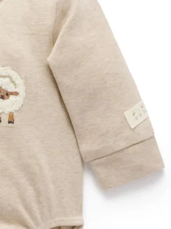 Purebaby Écru - Body appliqué New