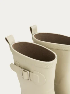 KIDLY by MORI Écru - Bottes de bien-être doublées en coton New