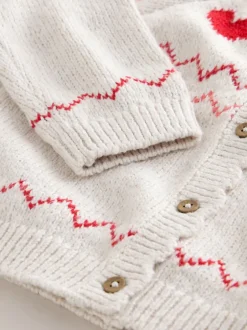 Next écru - Cardigan Cœur Yoke (3mois-7ans) Online