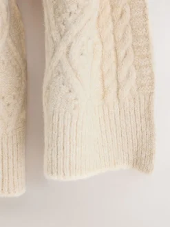 Next écru - Écharpe douillette en Torsade Hot