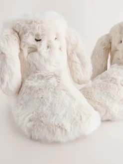 Next écru - Chaussons bottes en fausse fourrure lapin Outlet