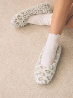 Next écru - Chaussons imprimé animal Best