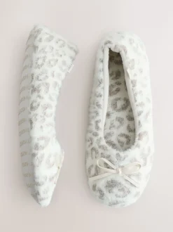 Next écru - Chaussons imprimé animal Best