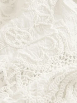 Next écru - Chemise à manches courtes au crochet