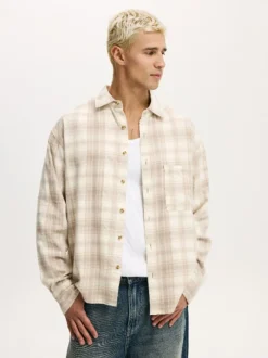 Cotton On Écru - Chemise à manches longues Tribeca Hot