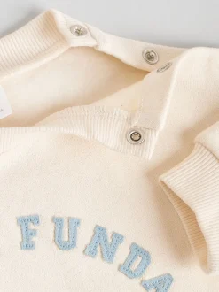 Next écru - Ensemble sweat-shirt et pantalons bébé 2 pièces (0mois-2ans) Clearance