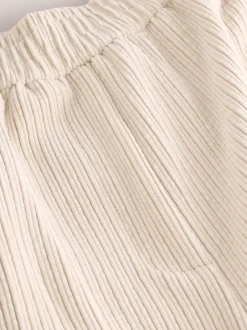 Next - Pantalons Amples en velours côtelé doux écru Hot