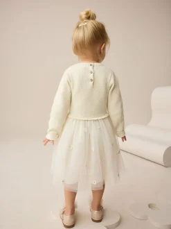 Next écru - Robe d’occasion (3mois-10ans) Discount