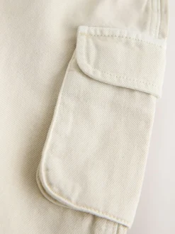 Next écru - Salopette cargo en coton tissé en sergé (3mois-7ans) Outlet