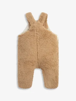 The Little Tailor Écru - Salopette douillette en polaire sherpa bébé Hot