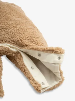 The Little Tailor Écru - Salopette douillette en polaire sherpa bébé Hot