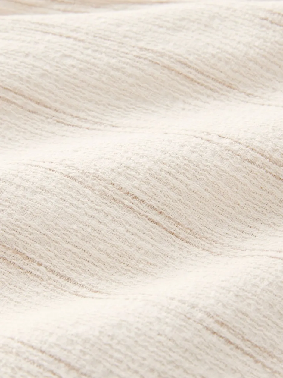 Next écru - Short texturé à rayures et taille élastique Online