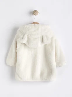 Next écru - Veste à capuche bébé en polaire (0mois2ans) Hot